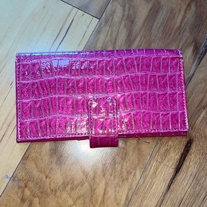 Small pink clutch wallet